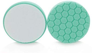 Almohadilla hexadecimal de Chemical Guys, Almohadilla de pulido resistente, 6.5 pulgadas, Verde