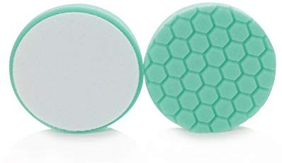 Almohadilla hexadecimal de Chemical Guys, Almohadilla de pulido resistente, 6.5 pulgadas, Verde