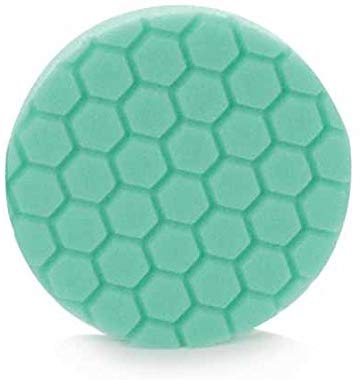 Almohadilla hexadecimal de Chemical Guys, Almohadilla de pulido resistente, 6.5 pulgadas, Verde