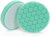 Almohadilla hexadecimal de Chemical Guys, Almohadilla de pulido resistente, 6.5 pulgadas, Verde