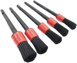 onest Natural Pelo de jabalí Premium Detalle Pincel (Juego de 6), Auto Detailing cepillo para polvo Set para limpieza Weels, Interior, Exterior, piel y 2 Pcs Automotive Limpiador de aire acondicionado y cepillo para polvo