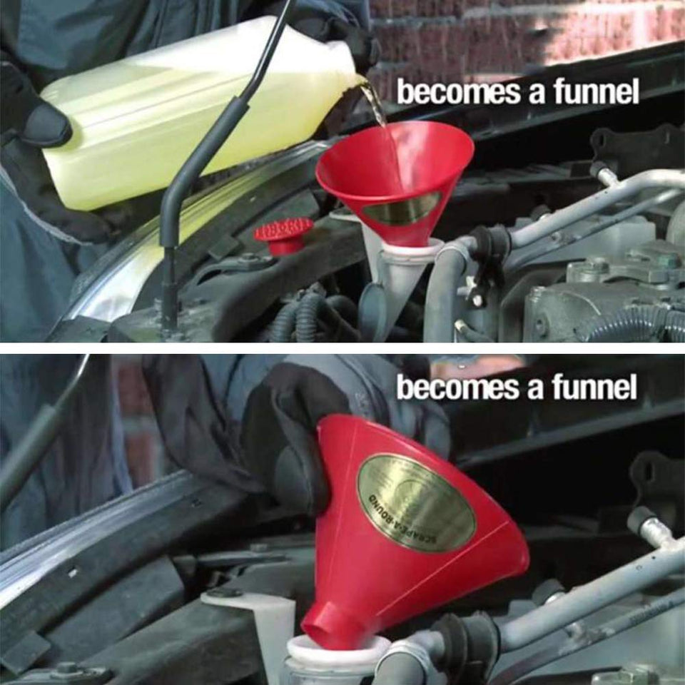 Fullyy - Rascador de hielo redondo para parabrisas, diseño de cono mágico para coche, rascador de hielo, herramienta para quitar la nieve del coche