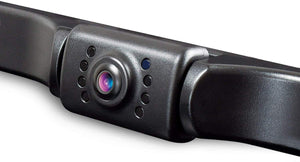 eRapta ERT01 - Cámara de visión trasera para coche con ángulo de visión perfecto de 149°, 8 luces LED, visión nocturna, 9 niveles, impermeable, universal, cámara de marcha atrás, placa de licencia