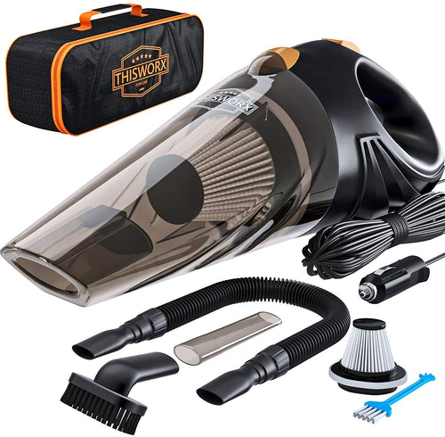 ThisWorx TWC-01 - Aspiradora para coche, Moderno, Negro