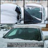 OxGord, cobertor para parabrisas, eliminación de nieve, protector para parabrisas para todos los climas, invierno, verano, protector solar para autos, camiones, camionetas, vehículos utilitarios deportivos. Deje de usar el cepillo o la pala