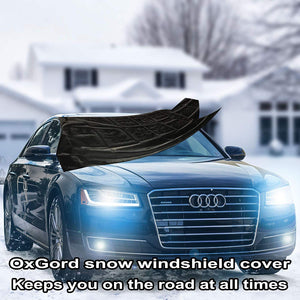 OxGord, cobertor para parabrisas, eliminación de nieve, protector para parabrisas para todos los climas, invierno, verano, protector solar para autos, camiones, camionetas, vehículos utilitarios deportivos. Deje de usar el cepillo o la pala